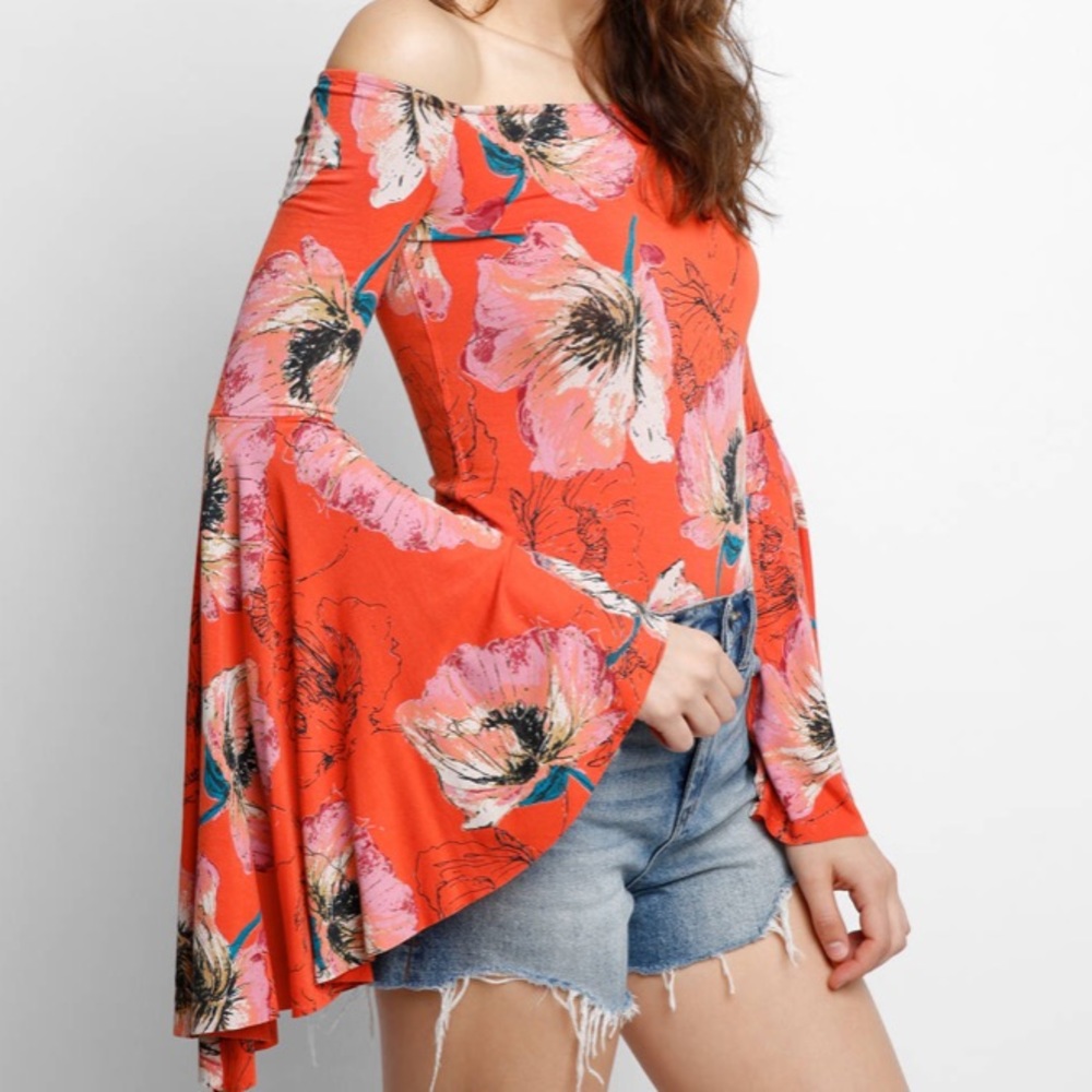 Free people birds of paradise top NWT medium